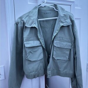 W.R. Women's Green Jean Jacket